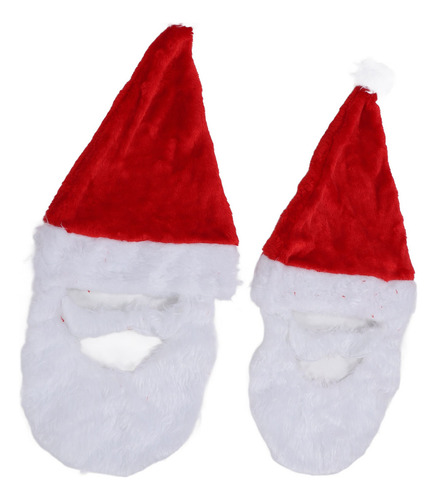 - Gorro De Navidad De Felpa, 2 Piezas, Accesorios De Papá