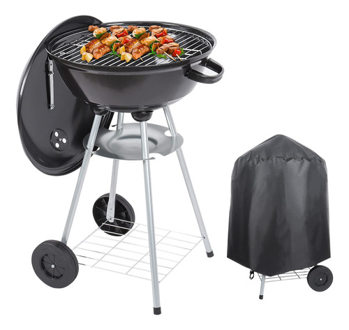 Barbacoa Portátil De 45 Cm Con Cubierta Resistente Al Agua P