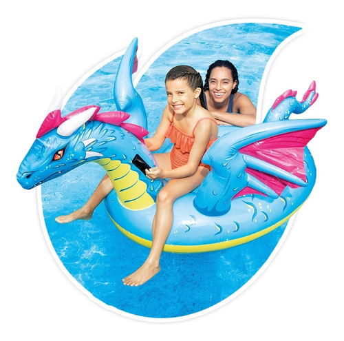 Dragón Flotante Intex Inflable Piscina Pileta 201 X 191 Cm