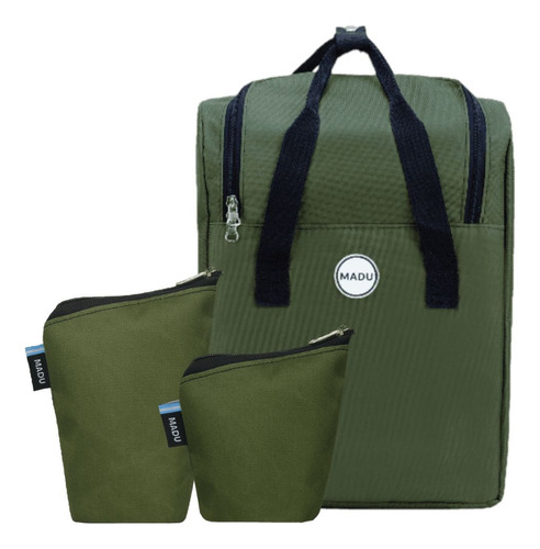 Set Estuches Porta Yerba Azucar Mochila Matera 1.9lts Madu