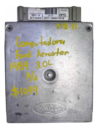 Computadora Ford Aerostar 3.8l A/t 1989 E8tf-12a650-bj1b