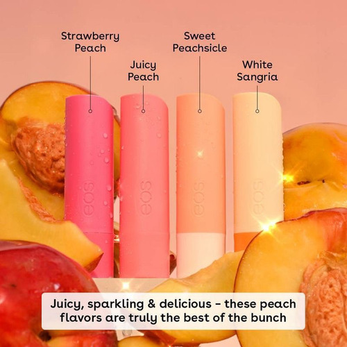 Eos Pack 4 Balsamos De Sabores Peachy Keen 24h