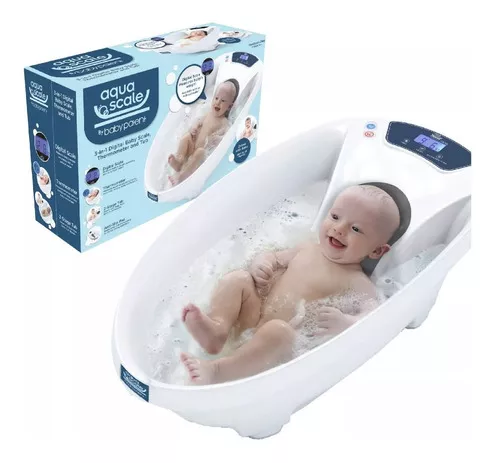 Aquascale Bañera Tina Termómetro Y Balanza Digital Bebe