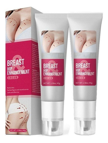 2×crema Masaje Para Pechos Y Glúteos Big Bust Large Curvy