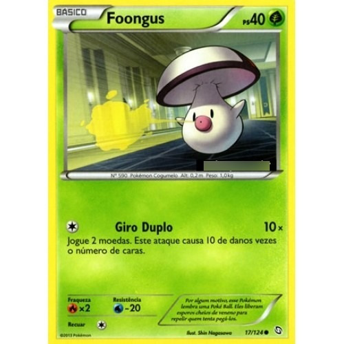 Foongus - Pokémon Planta Comum - 17/124 - Pokemon Card Game