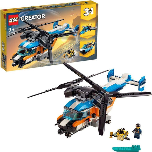 Lego Creator 31096 3 Em 1 Helicóptero 2 Hélices Avião E Jato
