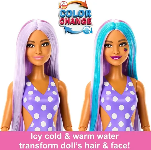 Barbie morada sorpresa hot sale