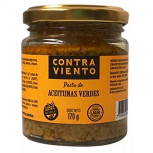 Pasta De Aceitunas Verde Laur Aceite Oliva Sin Tacc Pack X6