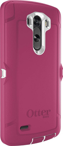 Funda LG G3 Otterbox Defender Rosa Con Clip De Uso Rudo