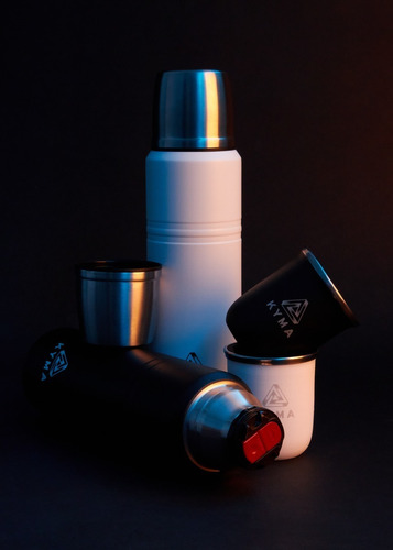Imagen 7 de 10 de Mate Kyma Negro Acero Inoxidable Térmico - Incluye Bombilla