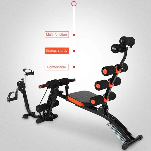 Imagen 6 de 8 de Banco Maquina De Ejercicio Abdominales Six Pack Care 6 En 1