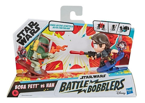 Figura Star Wars Battle Bobblers Boba Fett Vs Han E8026