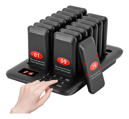 Pagers Sistema Localizadores Inalmbricos Hanchen/16 Beepers 