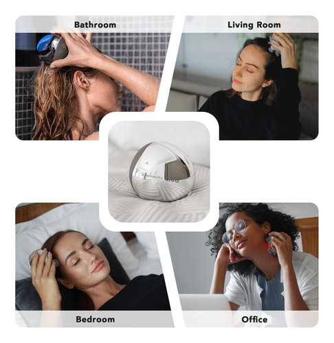 Masajeador De Cuero Cabelludo Breo Portable Mini Ipx7 Con Re
