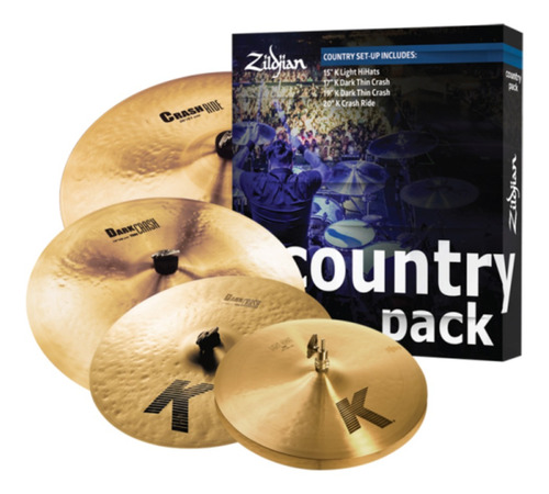 Kit Prato Zildjian Country K0801c 15 17 19 20