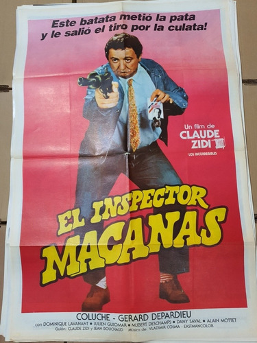 Afiche Cine Original-nuevo-1039- El Indpector Macanas- 