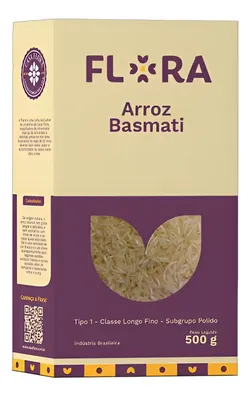 Arroz Basmati Polido Flora 500g