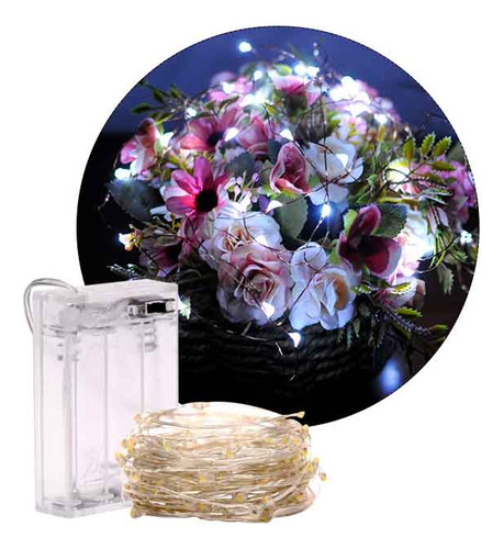Luces Hada Led A Pilas (no Incluidas ) De 10 Metros