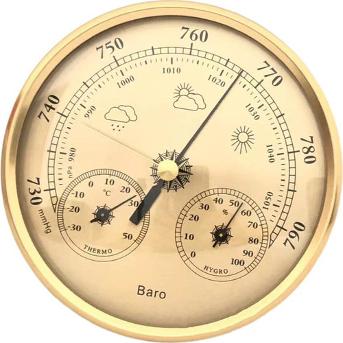 Barometrica Antiguo Vintage Barometro Termometro Hm255