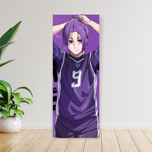 Imagen 3 de 8 de Cuadro Grande De Anime Blue Lock Reo 30x80cm - Animeras