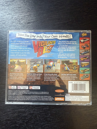 Vigilante 8 Ps1 Original Físico Playstation 1 Colección (Usado)