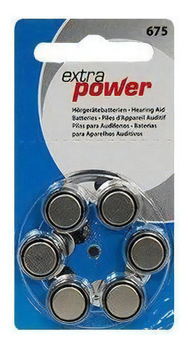 Bateria Extra Power 675 / Pr44 - Cartela Com 6 Unidades