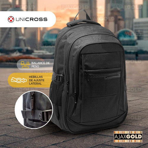 Imagen 6 de 10 de Mochila Porta Notebook Urbana Oficina Amplia Reforzada