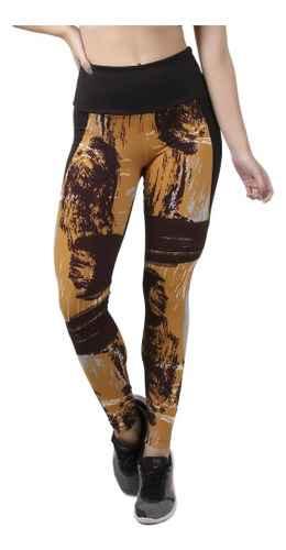 Legging Estampada Com Tule  Original Bicolor