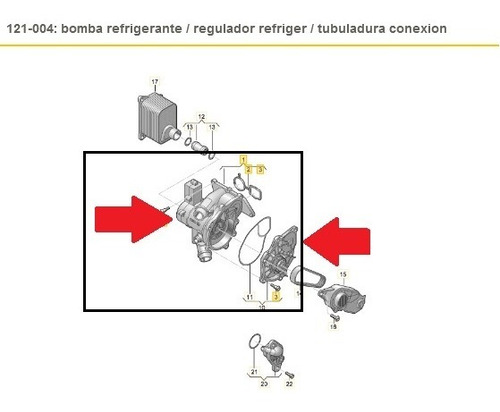 Bomba Agua Audi A1 A3 S3 A4 A5 A6 A7 Q3 Q5 Q7 Tt Tts 1.8 2.0
