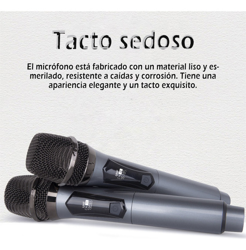 2 Micrófono Inalámbrico Profesional De Karaoke Con Receptor