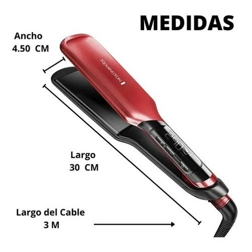 Imagen 3 de 6 de Plancha Alisadora De Cabello Silk S9600 Remington