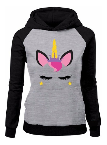 blusa de frio feminina unicornio