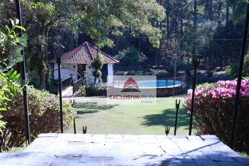 Chácara Com 4 Dormitórios À Venda, 11460 M², Com 920 M² De Área Construída, Por R$ 2.500.000 - São José Dos Campos/sp- A 15 Minutos Do Jardim Aquarius - Ch0008