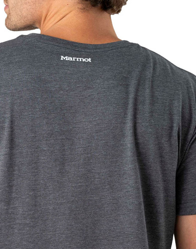 Polera Hombre Marmot Chest Logo Tee Gris