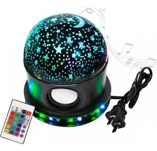 Proyector Estrellas Y Lunas Lampara Bluetooth Con Bocina