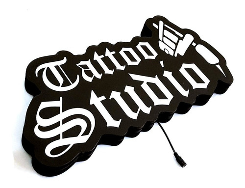 Luminoso Tatuagem Studio Tattoo Ink Led Placa Display