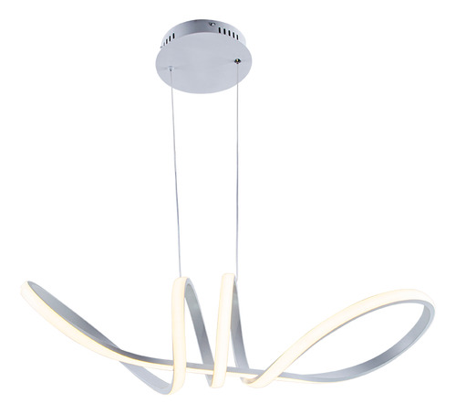 Luminária Pendente Led Moderno Curvas 42w M2 Sala Quarto