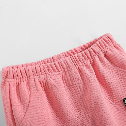 Conjunto De Color Sólido Para Niño 1-6a Estilo Minimalista Rosa 2-3 Años