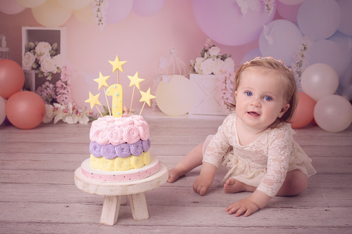 Sesión Fotos Primer Añito. Bebes Niños Smash Cake.