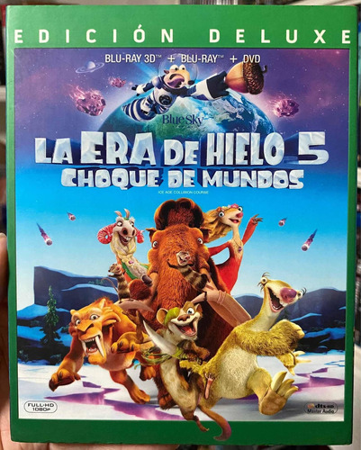 Blu-ray La Era De Hielo 5 Choque De Mundos 3d