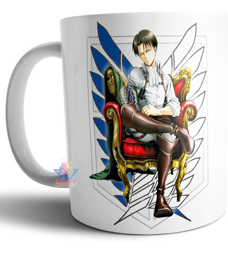 Taza Cerámica Levi Ackerman Attack On Titan Shingeki Kyojin