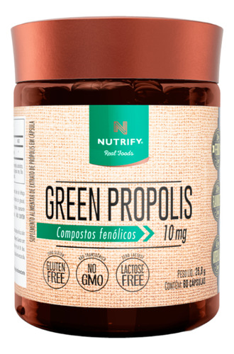 Kit 5 Green Propolis Nutrify 60 Cápsulas.