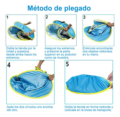 Carpa Para Bebé Tienda Campaña Toldo Desplegable Portátil