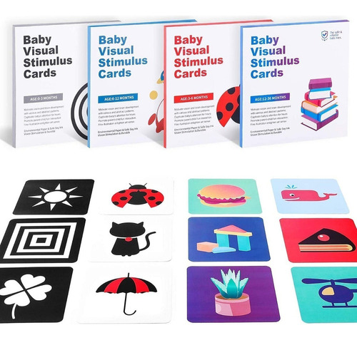 High Contrast Montessori Toy Cards For Baby Stimulus