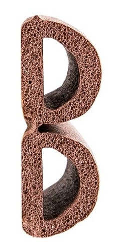 Imagen 6 de 10 de 2 Burletes Autoadhesivos De Goma Perfil D Color Marrón