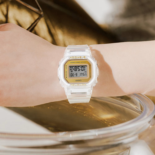 Reloj Casio G-shock GMD-S5600SG-7dr Color de correa Translúcido Color de bisel Translúcido Transparente Color de fondo Gris