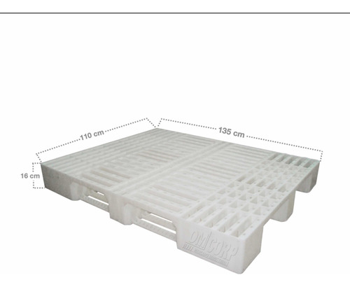 Paletas Plásticas Blancas Almacenamiento (Usado)