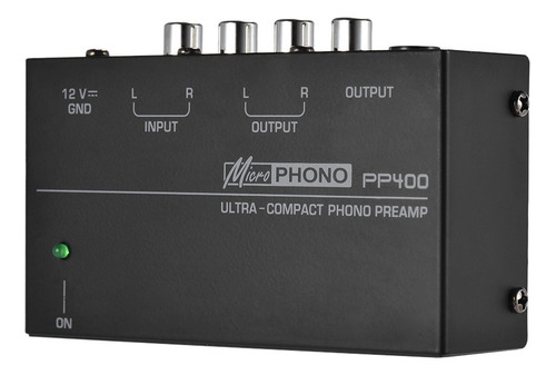 Ultra Compacto Preamplificador Phono Preamp Con Rca 1/4 Trs