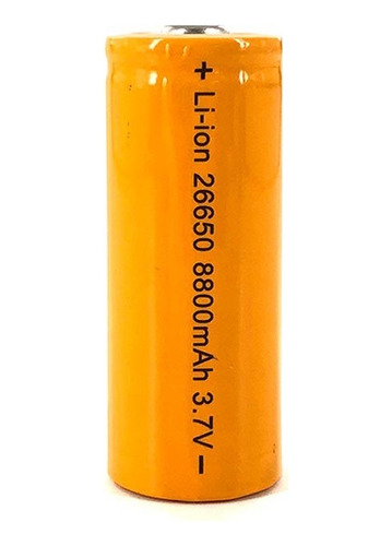 Bateria Pila 26650 3.7v Litio Recargable Con Teton / Punta.