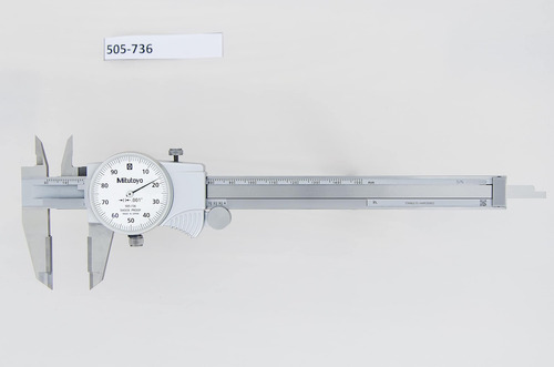 Calibrador De Dial Mitutoyo 505-736 Carburo Od 0-6 Pulgadas